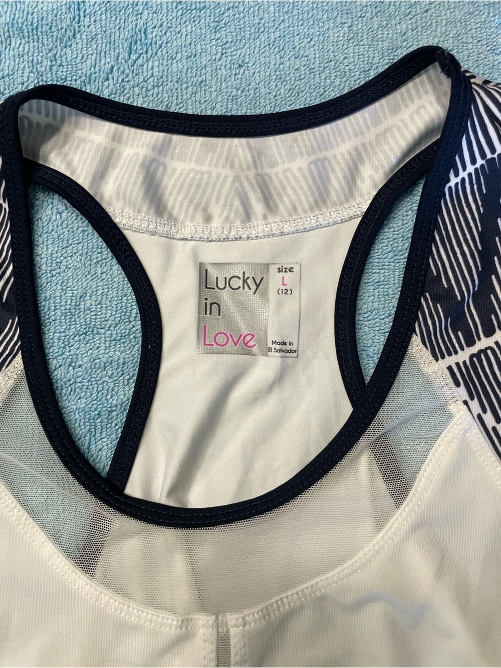 Lucky In Love Pickleball Razorback Top - Picture 4 of 5